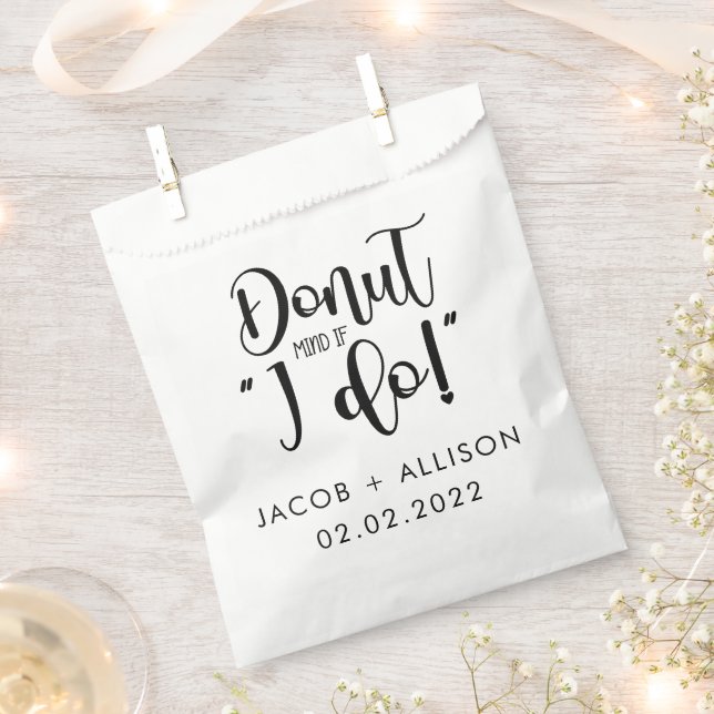 Egal ob ich eine moderne, elegante Hochzeit mache Geschenktütchen (Ausgeschnitten)