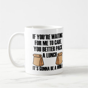 Egal Packe Ein Mittagessen Lustiger Becher Kaffeetasse