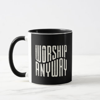 Egal was geschieht, Gottesdienst feiern - modernes Tasse