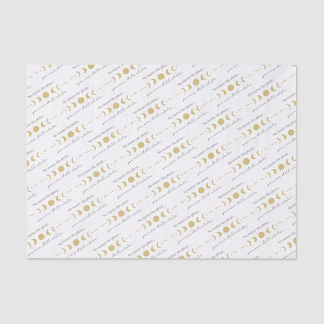 Egal, wie das Phasenmoon-Gewebe funktioniert Seidenpapier (Vorderseite)