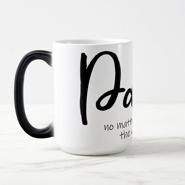 Egal wie es passiert Papa-Tasse Verwandlungstasse (Links)