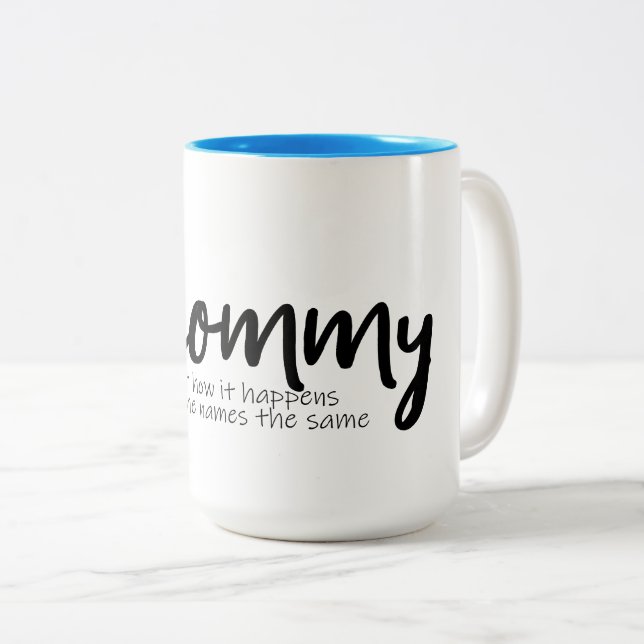 Egal, wie es passiert, wenn Mama-Tasse Zweifarbige Tasse (VorderseiteRechts)