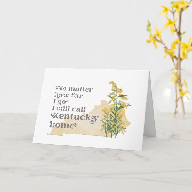 Egal wie weit ich gehe, rufe ich immer noch Kentuc Karte (Gelbe Blume)