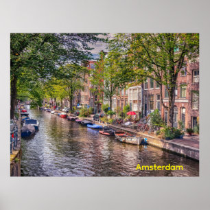 Egalantiersgracht, Amsterdam, Niederlande Poster