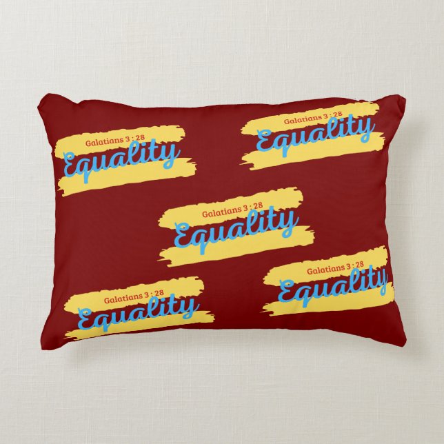 Égalité ( Galates 3 : 28 ) Coussin (Devant)