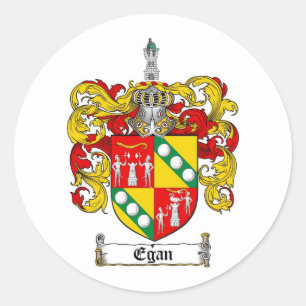 EGANISCHES FAMILIENWAPPEN - EGANISCHER WALDBÜCHER RUNDER AUFKLEBER