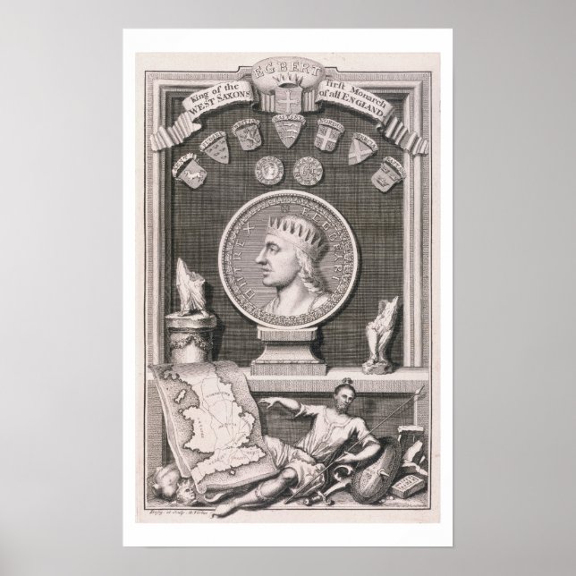 Egbert (d.839) König der Westsächsische, Erster Mo Poster (Vorne)