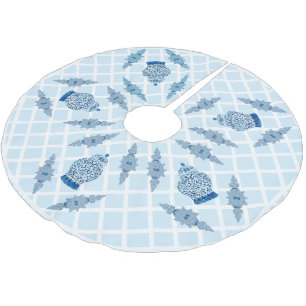 Egg Blue Chinoiserie Ginger Jar Jars Polyester Weihnachtsbaumdecke