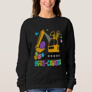 Egg Cavator Ostersonnige Ausgrabungsstätte Niedlic Sweatshirt
