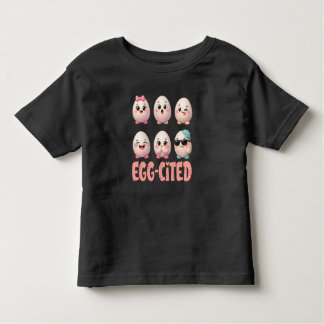 Egg-Cited, Girls Easter Egg Kleinkind T-shirt