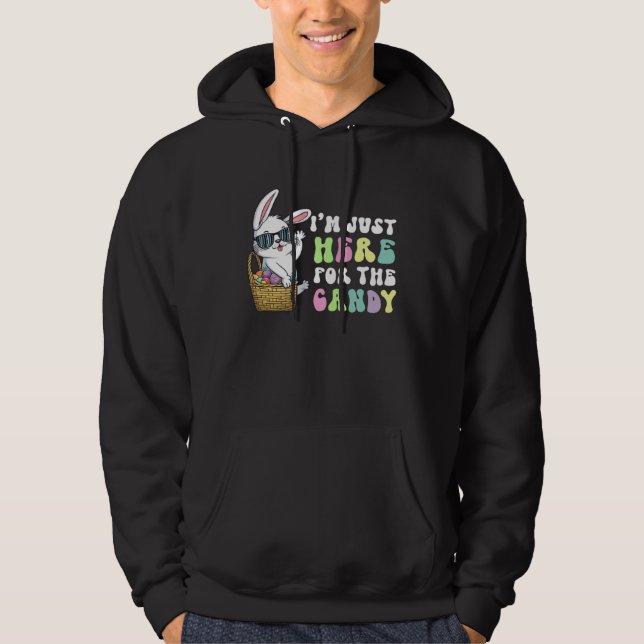 Egg citing Easter  for Boys with Cute Bunny Design Hoodie (Vorderseite)