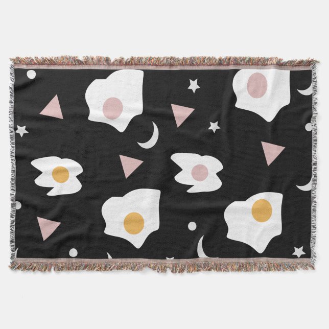 Egg Dinner Moon Confetti Muster Decke (Vorderseite)