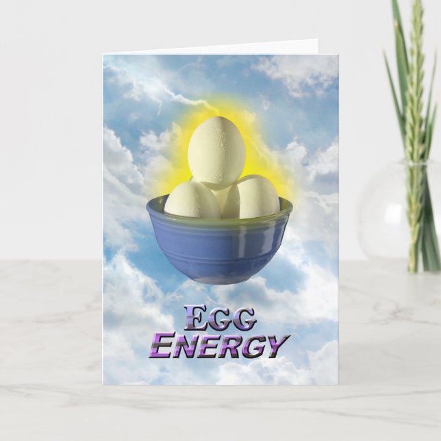 Egg Energy - Carte de voeux Vert (Devant)