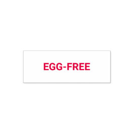 Egg-free Allergy Friendly Permastempel
