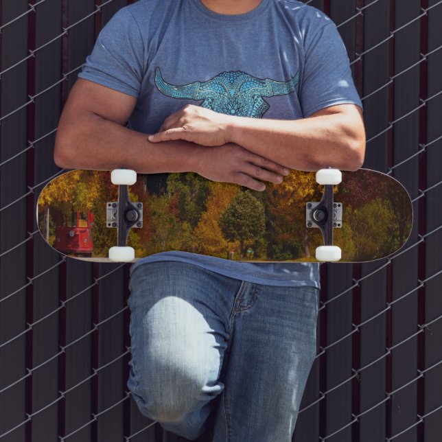 Egg Hafen, WI Herbstsaison mit Trolley Car Skateboard (Außenbereich 3)