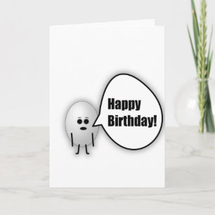 Egg Happy Birthday Card Karte