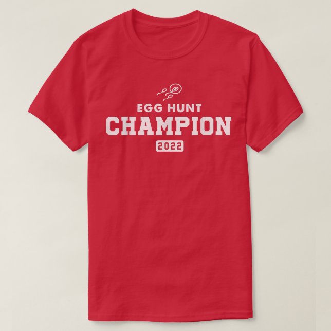 Egg Hunt Champion 2022 Gewitter Osterschwangerscha T-Shirt (Design vorne)