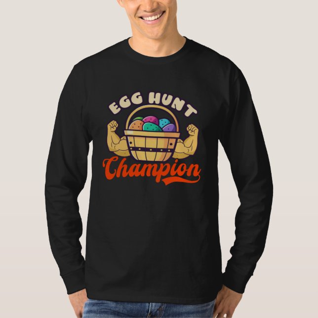 Egg Hunt Champion Bodybuilding Easter T-Shirt (Vorderseite)