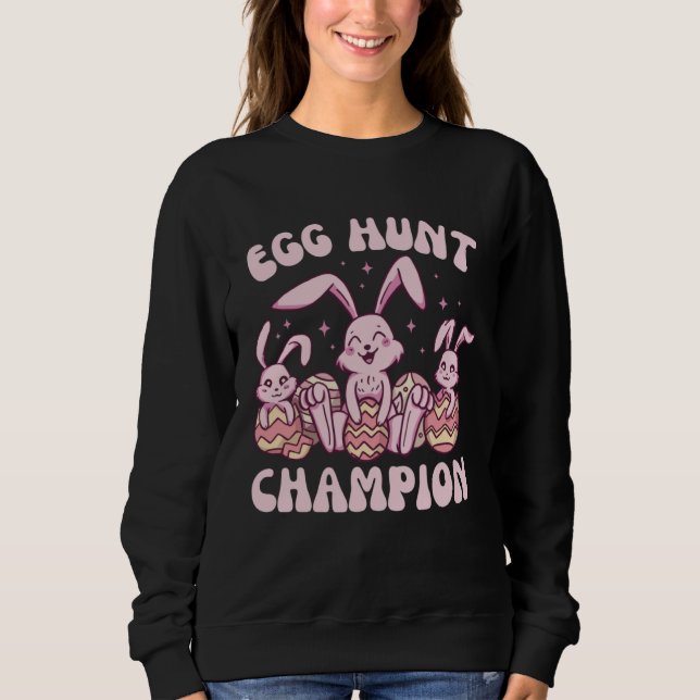 Egg Hunt Champion  Cute Easter Egg for Boys Girls  Sweatshirt (Vorderseite)