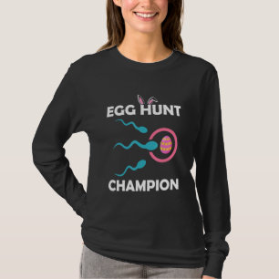 Egg Hunt Champion Funny Vater Osterschwangerschaft T-Shirt