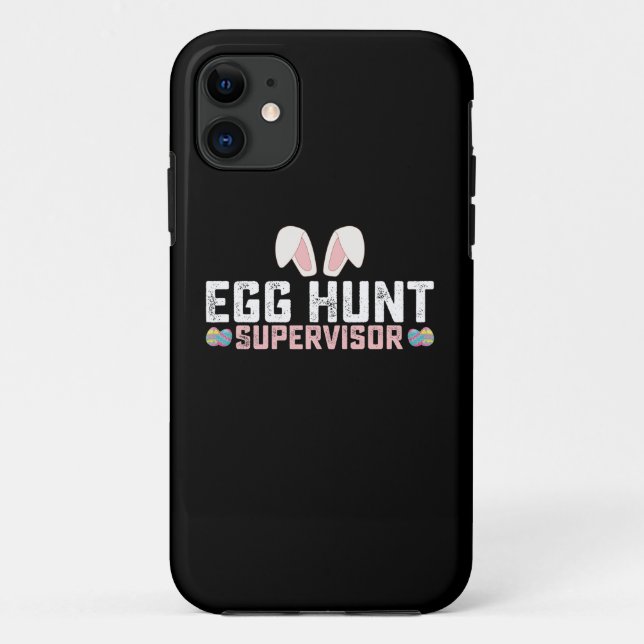 Egg Hunt Supervisor Funny Oaster Bunny Rabbit Case-Mate iPhone Hülle (Rückseite)