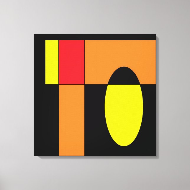 Egg Invader II - Ken Gage Abstrakt Art Leinwanddruck (Vorderseite)