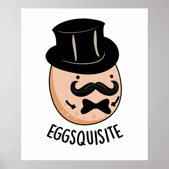 Egg-leise Funny Exquisite Egg Pun Poster (Vorne)