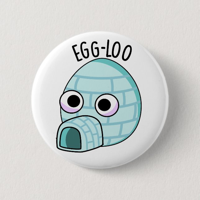 Egg-loo Funny Egg Pub Button (Vorderseite)