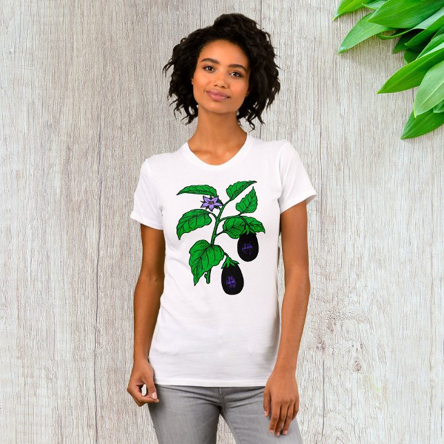 Egg Plant Womens T-Shirt (Créateur téléchargé)
