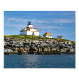 Egg Rock Lighthouse, Bar Harbour Maine Foto Print