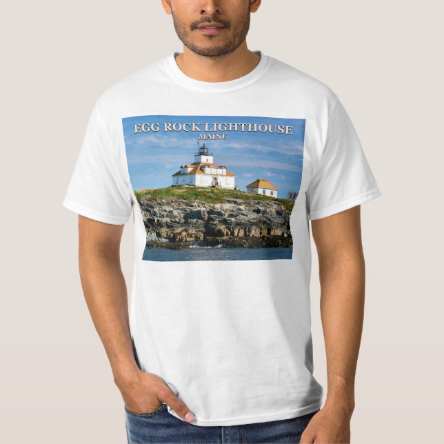 Egg Rock Lighthouse, Bar Harbour Maine T - Shirt (Vorderseite)