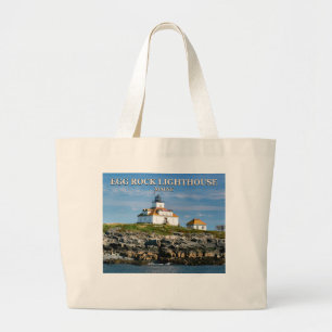 Egg Rock Lighthouse, Bar Harbour Maine Tote Bag Jumbo Stoffbeutel