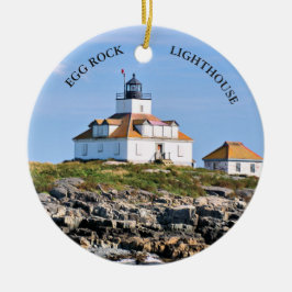 Egg Rock Lighthouse Keramik Ornament