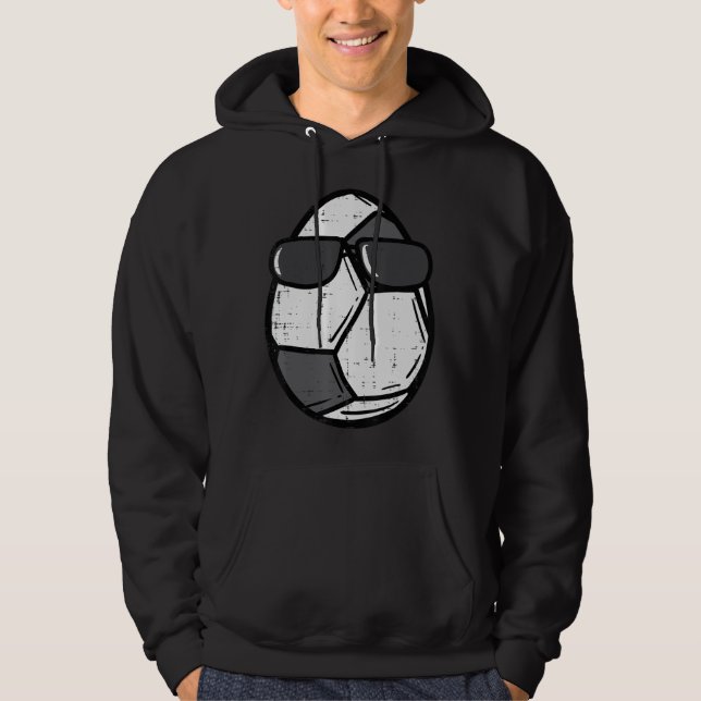 Egg Soccer Sonnenbrille Easter Football Sports Men Hoodie (Vorderseite)