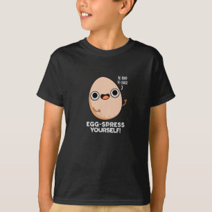 Egg spress Sie selbst Funny Egg Pun Dark BG T-Shirt