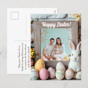 🐇 Egg-squisite Bunny Garden Grüße Feiertagspostkarte