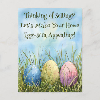 Egg-stra Appealing Real Anwesen Realty Marketing Postkarte