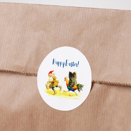 Egg Theif Vintag Funny Jenny Nyström Ostern Runder Aufkleber