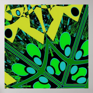 Egg Theorie IV - Ken Gage Abstrakt Poster