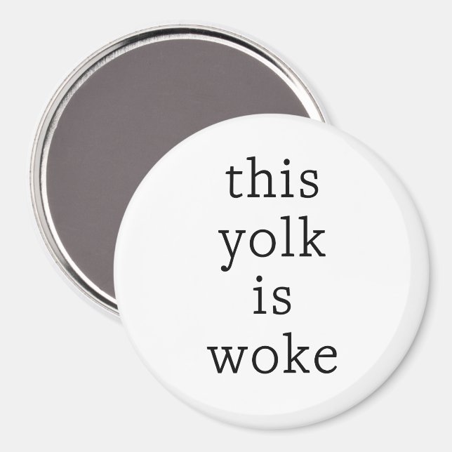 Egg Trending Funny Spaß Dieser Jolk ist Geweckt Magnet (Vorderseite/Rückseite)