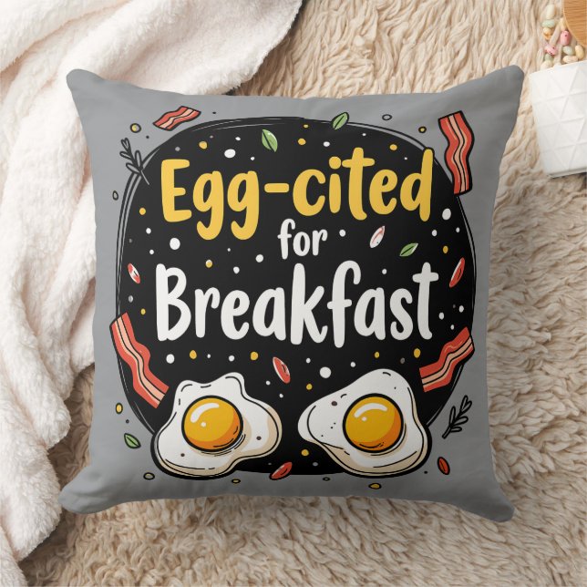 Egg zitiert for Breakfast Funny Feinschmecker Pun  Kissen (Decke)