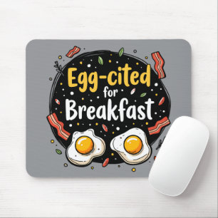 Egg zitiert for Breakfast Funny Feinschmecker Pun  Mousepad