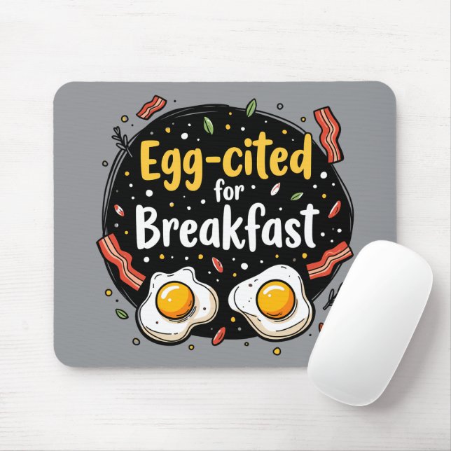 Egg zitiert for Breakfast Funny Feinschmecker Pun  Mousepad (Mit Mouse)
