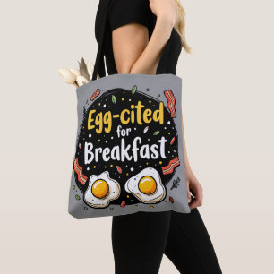 Egg zitiert for Breakfast Funny Feinschmecker Pun  Tasche