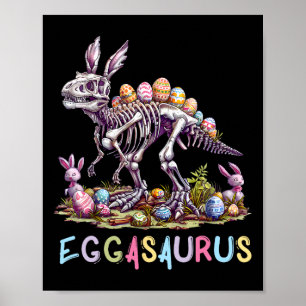 Eggasaurus Ostern Stegosaurus Dinosaur Jungen Kind Poster
