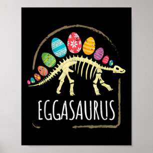 Eggasaurus Osterstegosaurus Dinosaurier Jungen Kin Poster