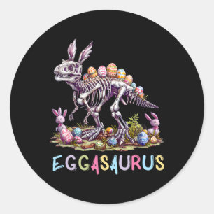 Eggasaurus Osterstegosaurus Dinosaurier Jungen Kin Runder Aufkleber
