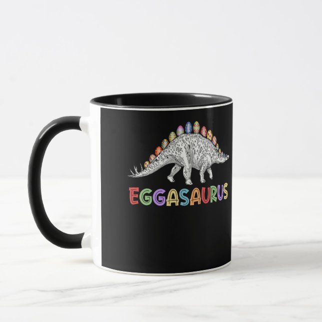 Eggasaurus Stegosaurus Egg Dinosaur Happy Oaster Tasse (Links)