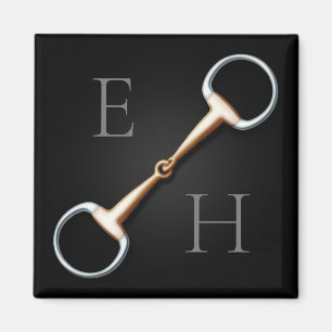 Eggbutt Snaffle Bit Mit Monogramm Reittier Magnet