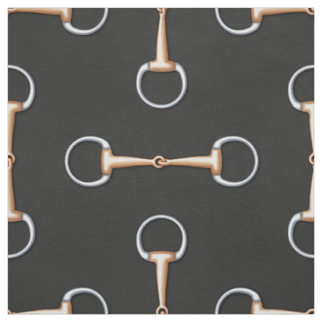 Eggbutt Snaffle Bit Reittier (groß) Stoff (Muster)